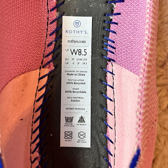 Rothy's Pink Women's Flats - Picture 9 of 9